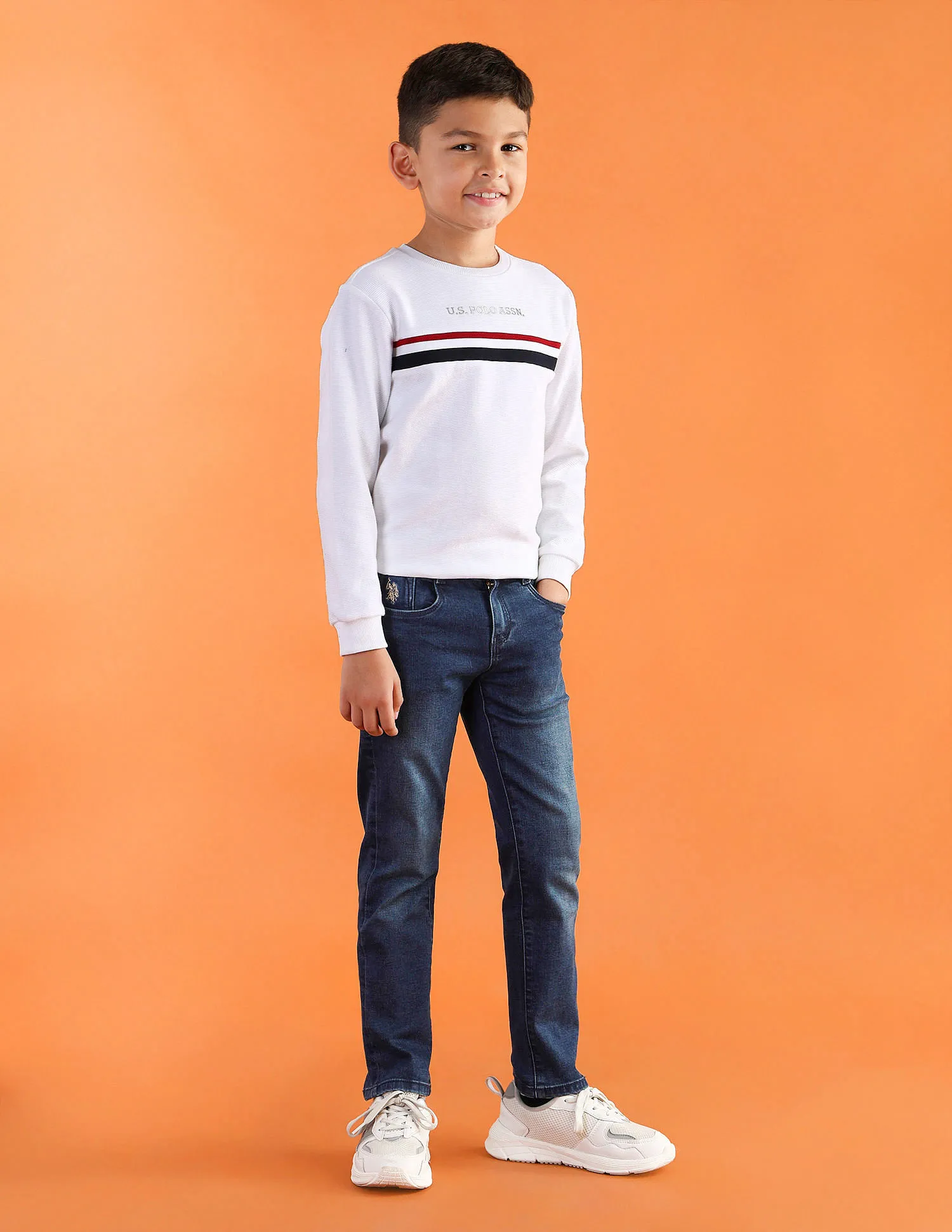 U.S. Polo Assn. Kids Boys Slim fit Blue Jeans