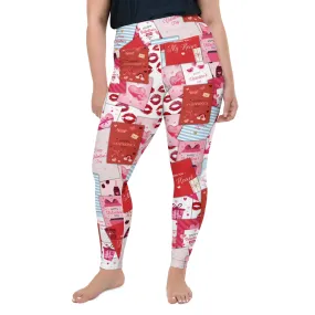 Valentine's Day Cards Plus Size Leggings