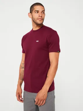 Vans Men's Left Chest Logo T-Shirt - Burgundy