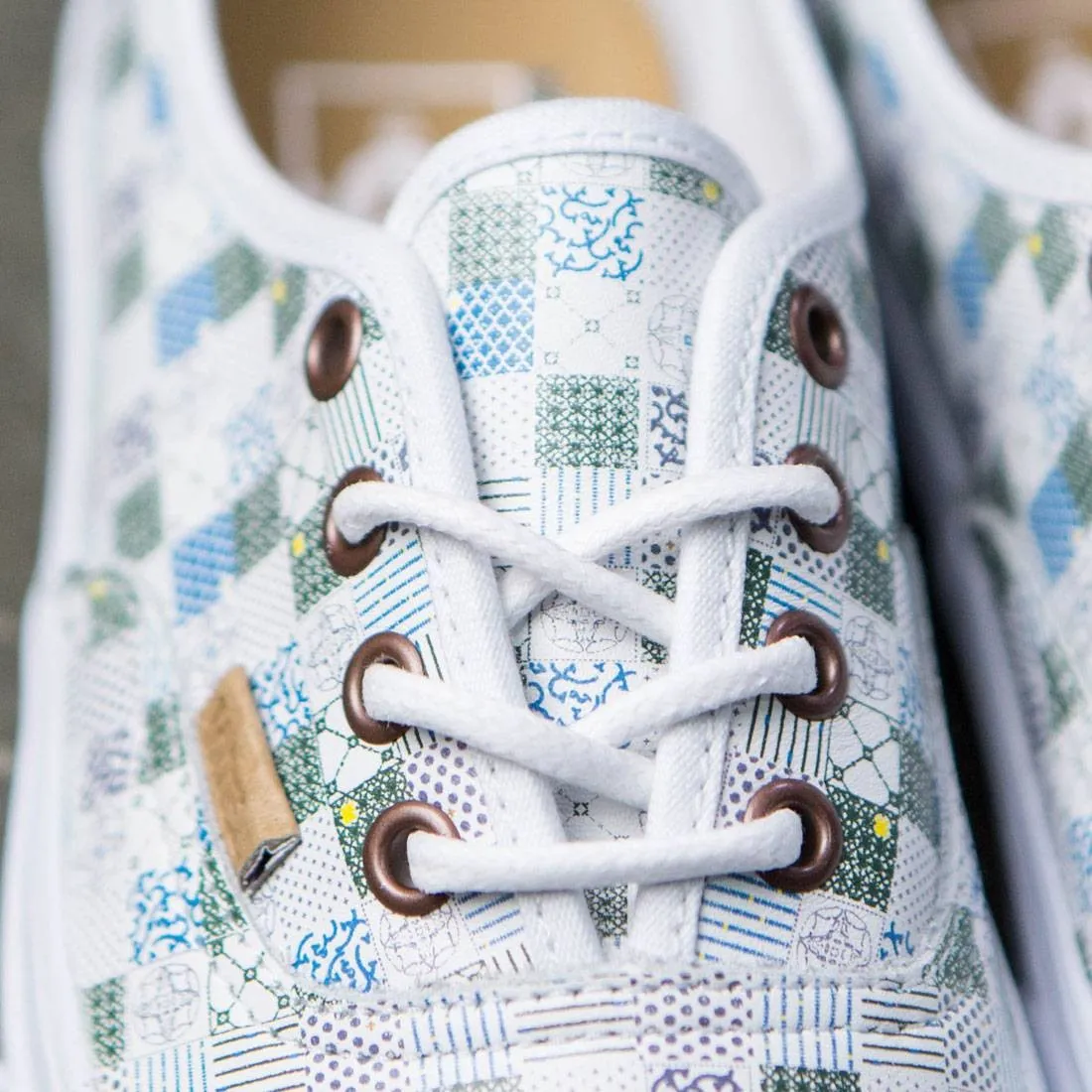 Vans Women Authentic DX - Tiles (white / leather)