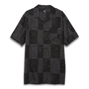 VANS X DANIEL JOHNSTON S/S SHIRT - BLACK