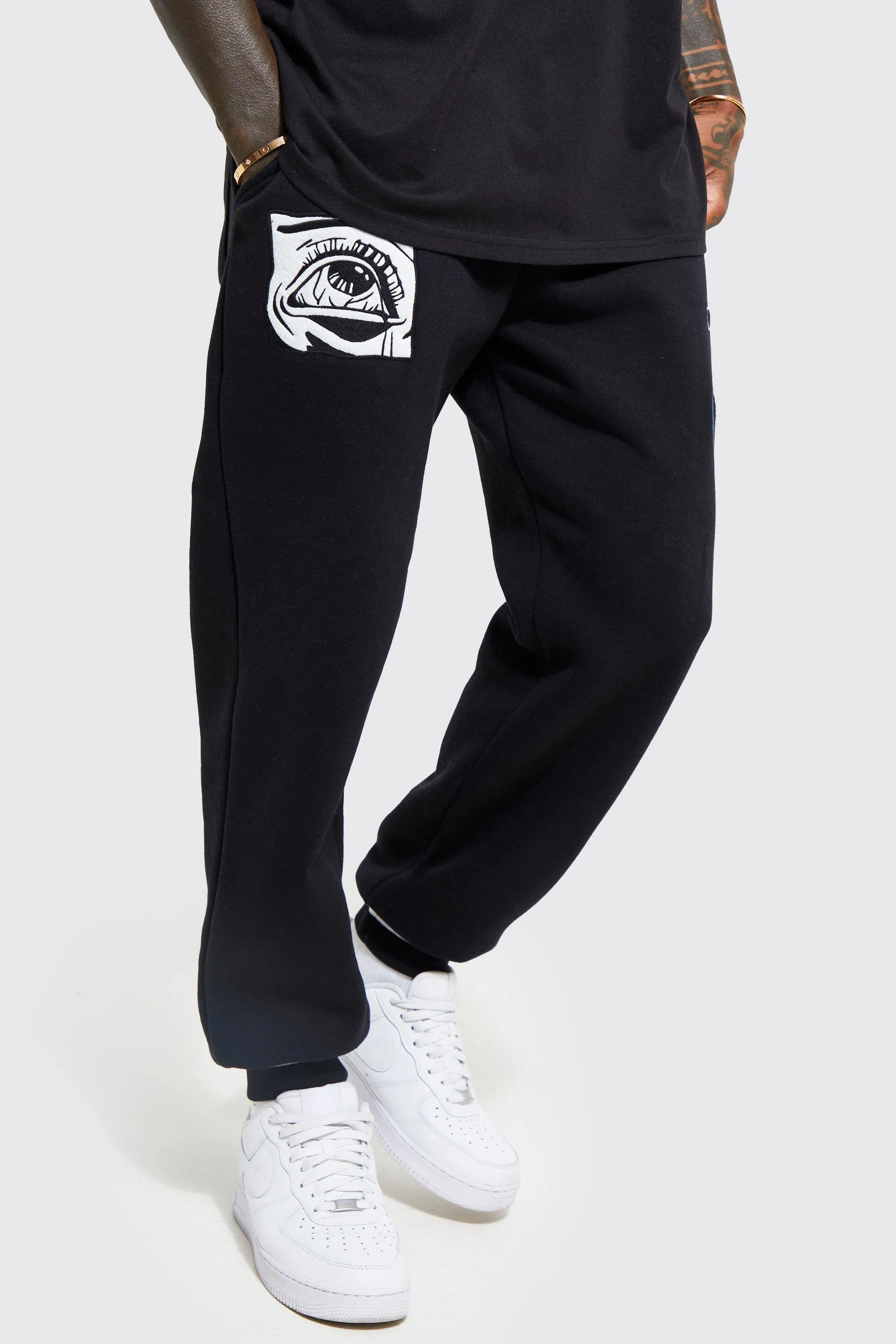 Varsity Skull Oversized Joggers