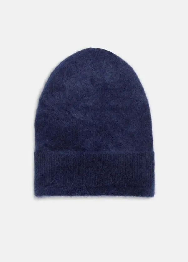 Vince Brushed Cashmere Hat - Coastal Blue