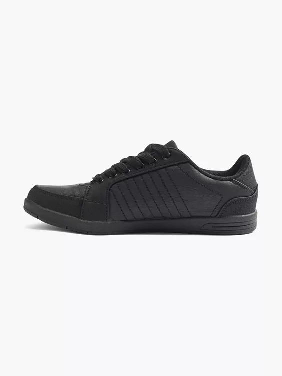 Vty  VTY Ladies Black Lace-up Trainers