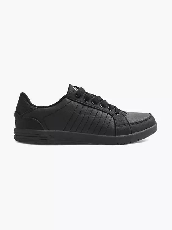 Vty  VTY Ladies Black Lace-up Trainers