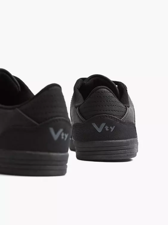 Vty  VTY Ladies Black Lace-up Trainers