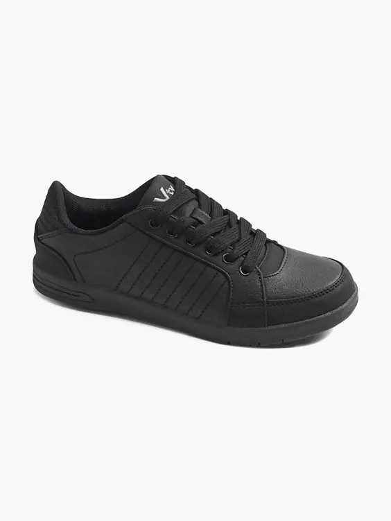 Vty  VTY Ladies Black Lace-up Trainers