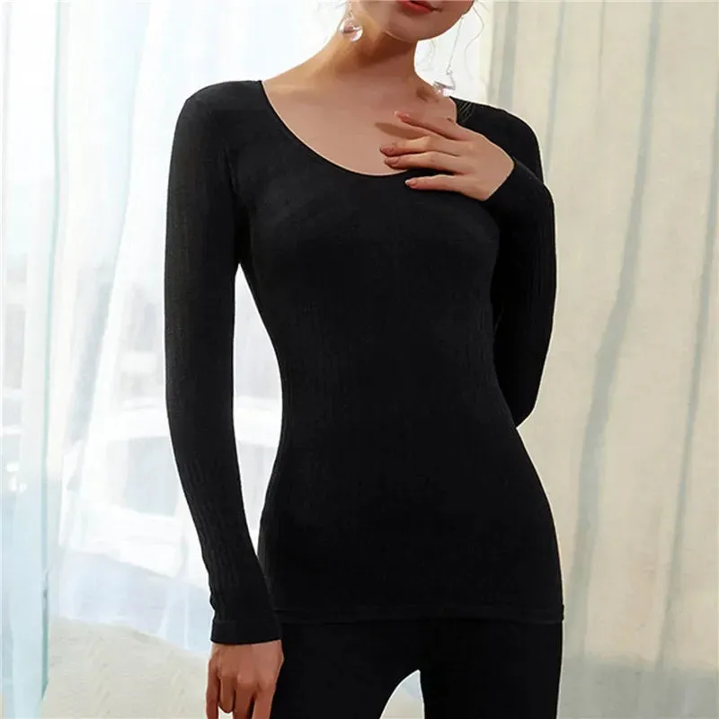 Winter Thermal Underwear Long Sleeve Seamless Antibacterial