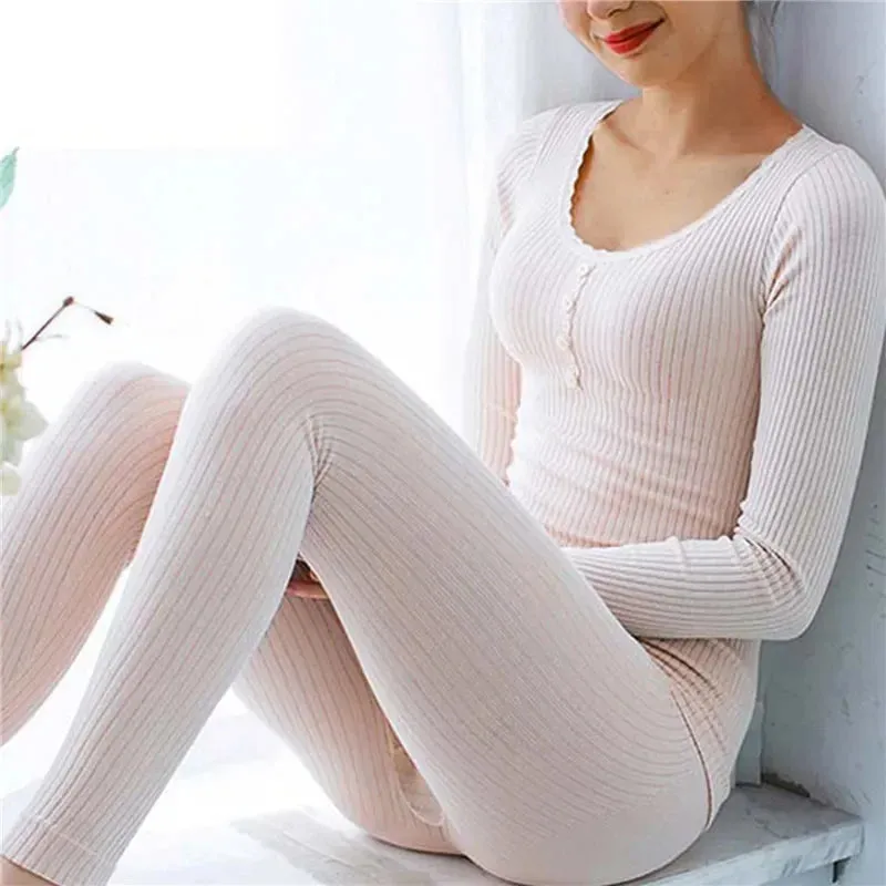 Winter Thermal Underwear Long Sleeve Seamless Antibacterial