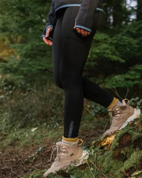 Wintergreen Recycelte Polartec Leggings - Schwarz