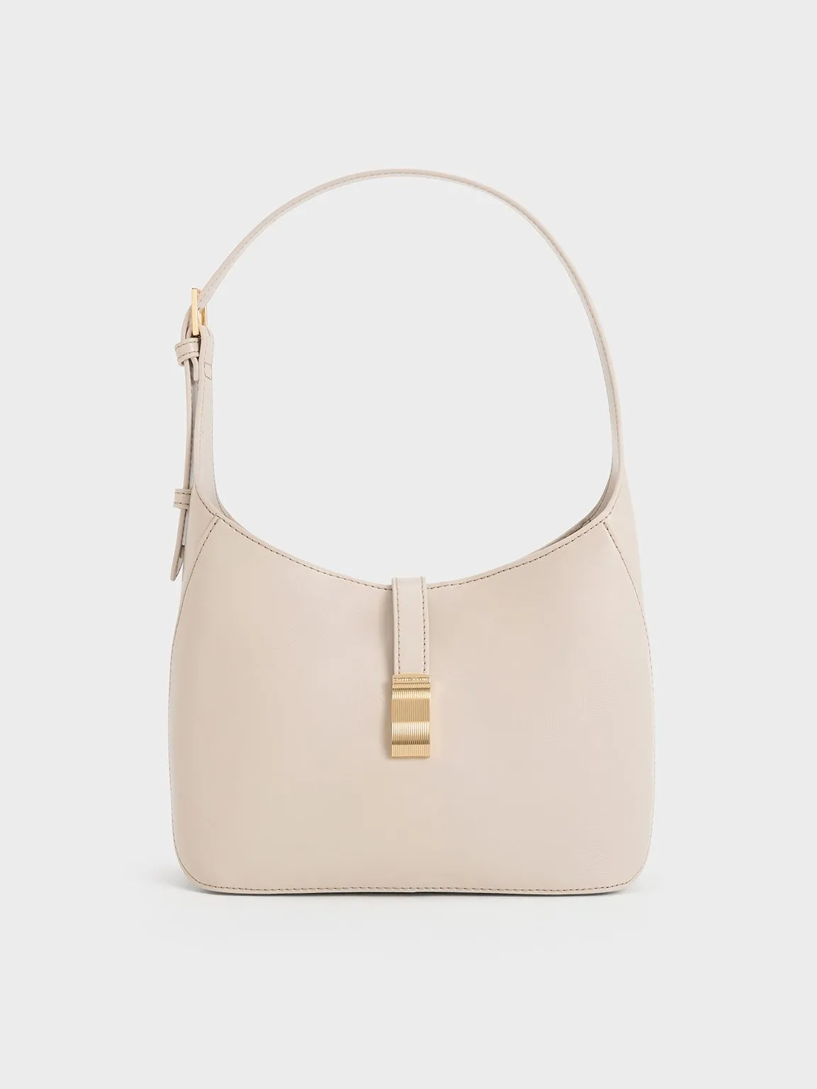 Wisteria Belted Shoulder Bag - Oat