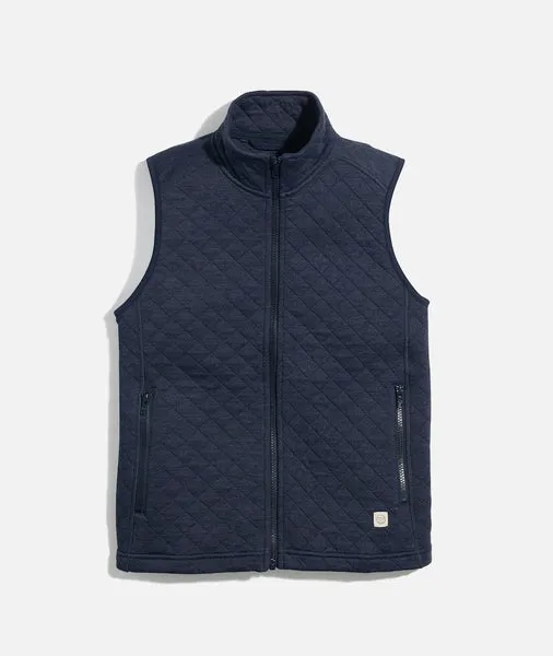 Women's Corbet Full Zip Vest in Navy