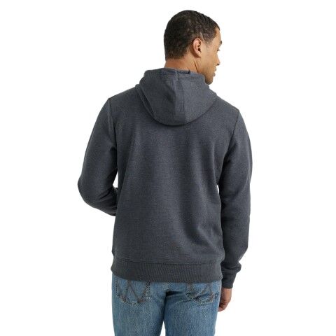 Wrangler Men's Western Hoodie - Regular Fit in Washed Black